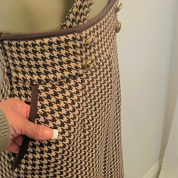 Vintage houndstooth pinafore pants - Picture 4 of 8